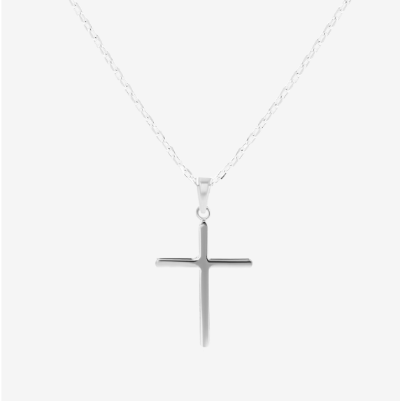 Faith Cross Sterling Silver Necklace