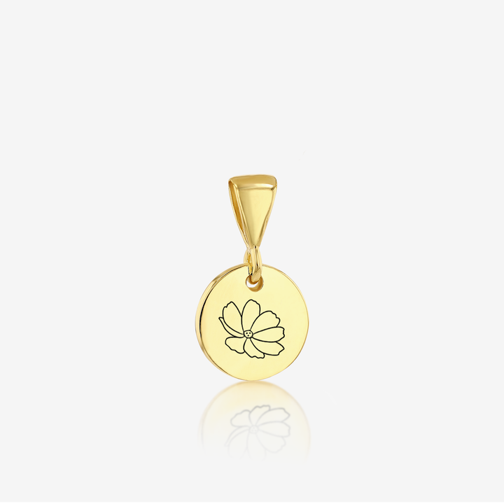 ADD on Initial Cursive Engraved Pendant ONLY 14K 925 Gold Vermeil