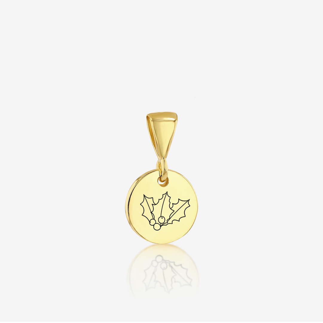 ADD on Initial Cursive Engraved Pendant ONLY 14K 925 Gold Vermeil