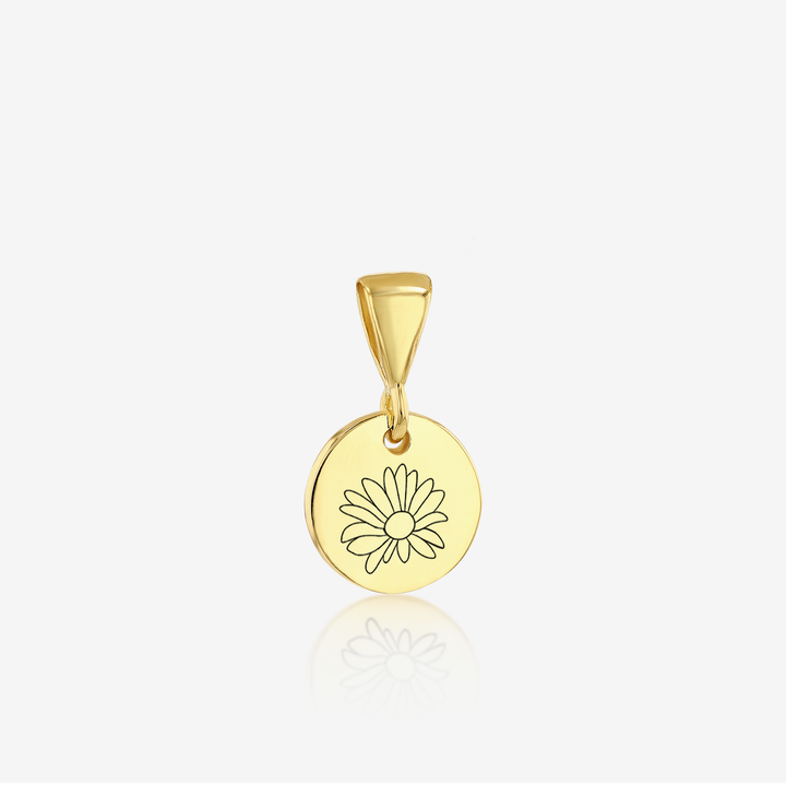 ADD on Initial Cursive Engraved Pendant ONLY 14K 925 Gold Vermeil