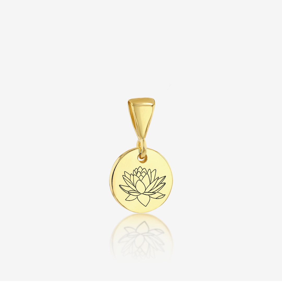 ADD on Initial Cursive Engraved Pendant ONLY 14K 925 Gold Vermeil