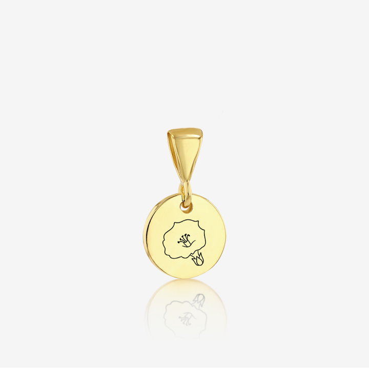 ADD on Initial Cursive Engraved Pendant ONLY 14K 925 Gold Vermeil