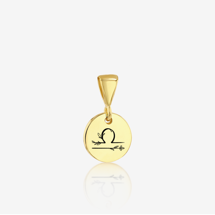 ADD on Initial Cursive Engraved Pendant ONLY 14K 925 Gold Vermeil