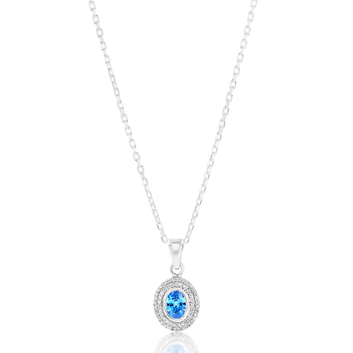 Hebe Sapphire Sterling Silver Necklace