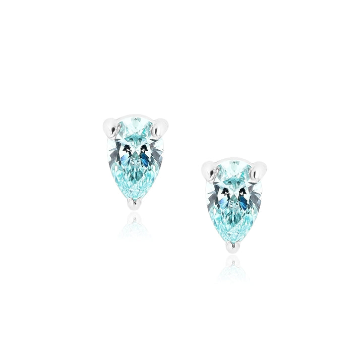 Aletheia Light Azure Sterling Silver Earrings - Ema Jewels
