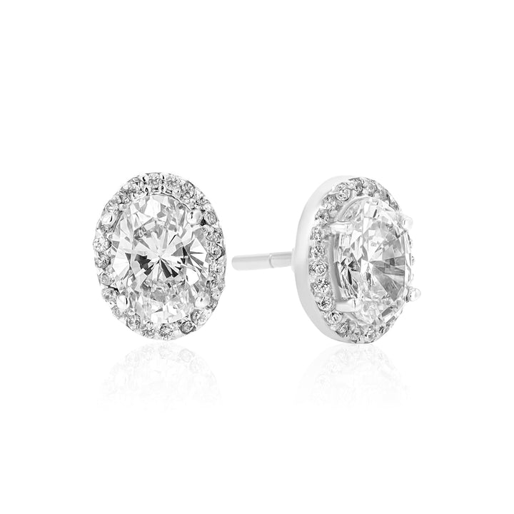 Bia Crystal Sterling Silver Earrings - Ema Jewels