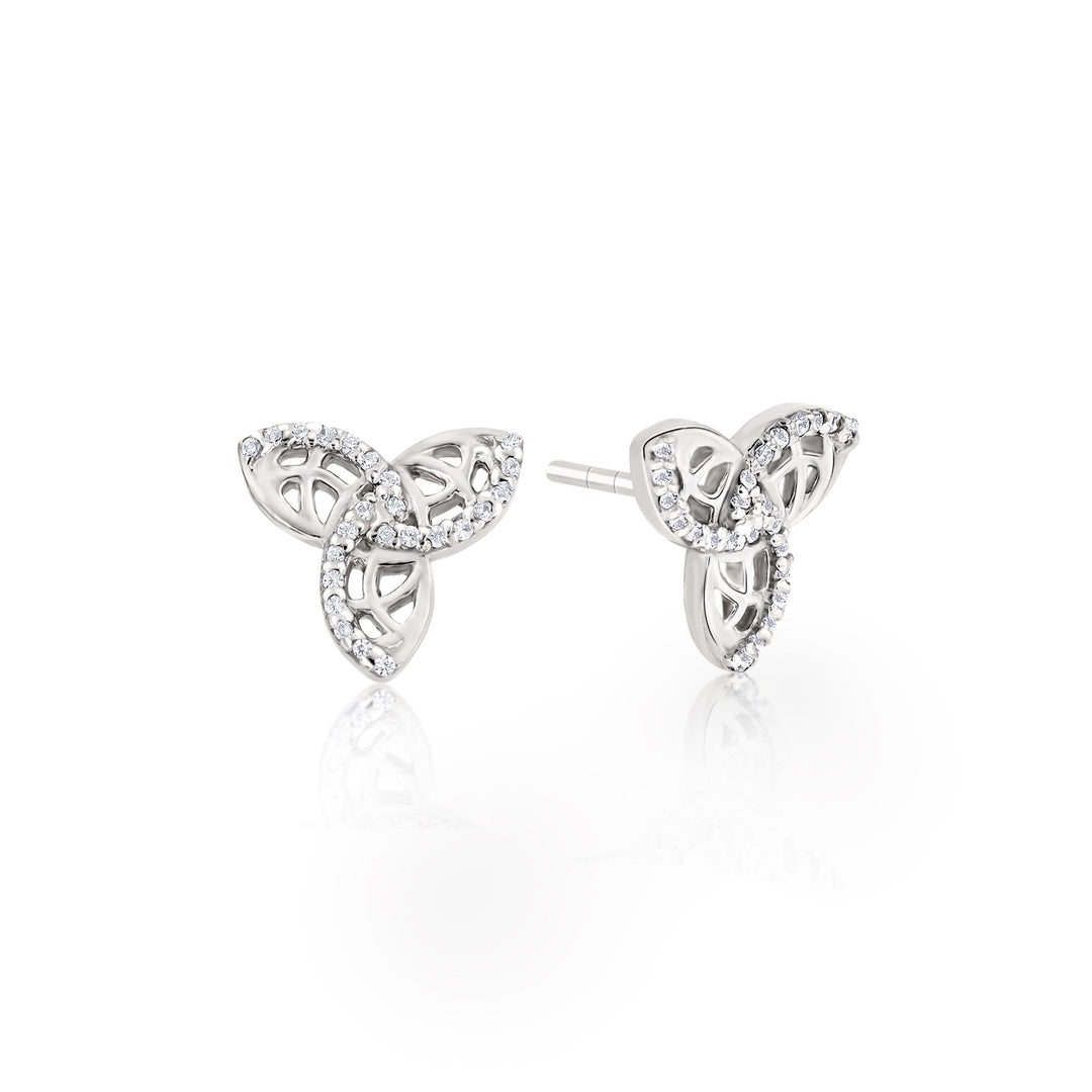 Enyo Crystal Sterling Silver Earrings - Ema Jewels