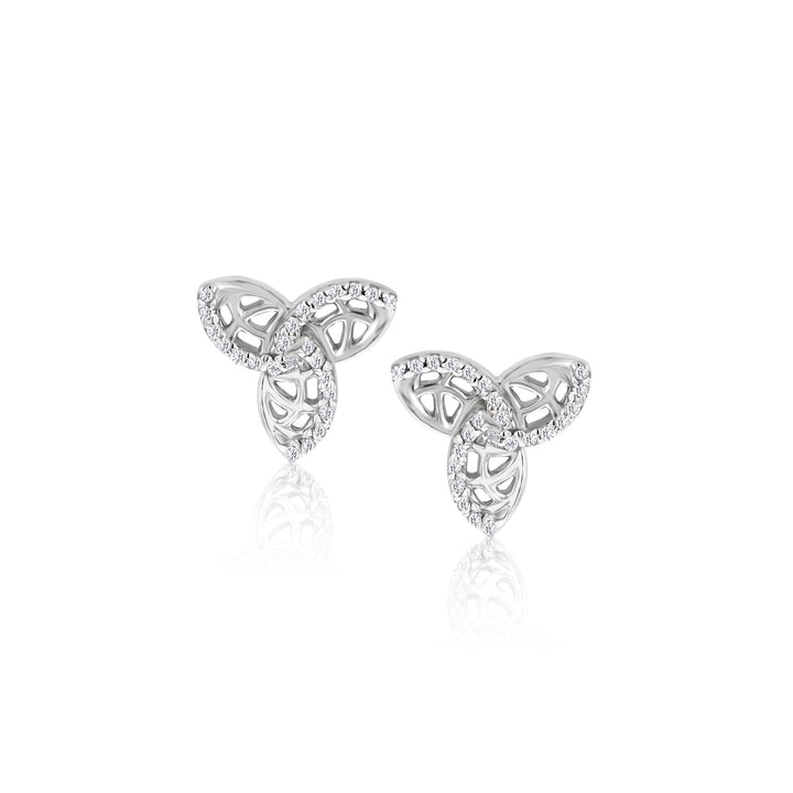 Enyo Crystal Sterling Silver Earrings - Ema Jewels