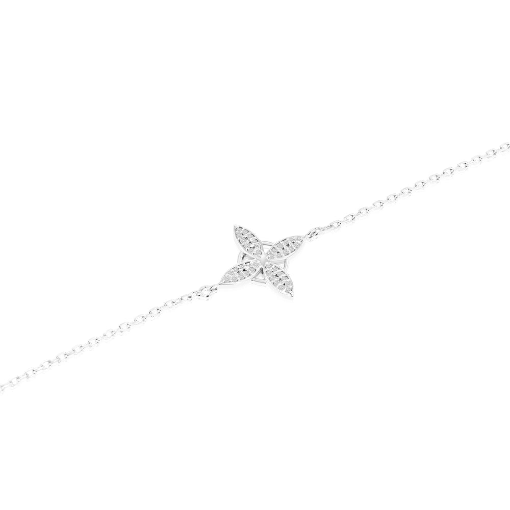 Eos Crystal Sterling Silver Bracelet - Ema Jewels