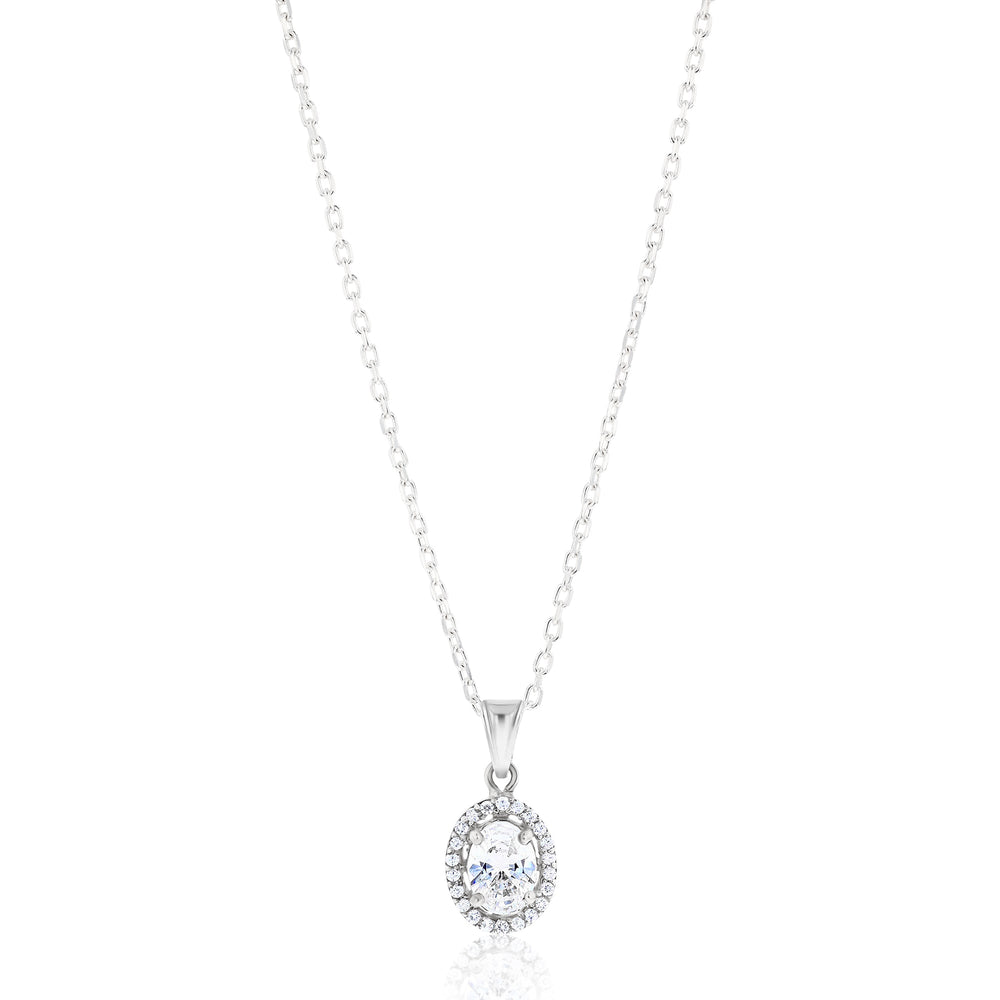 Euterpe Crystal Sterling Silver Necklace - Ema Jewels