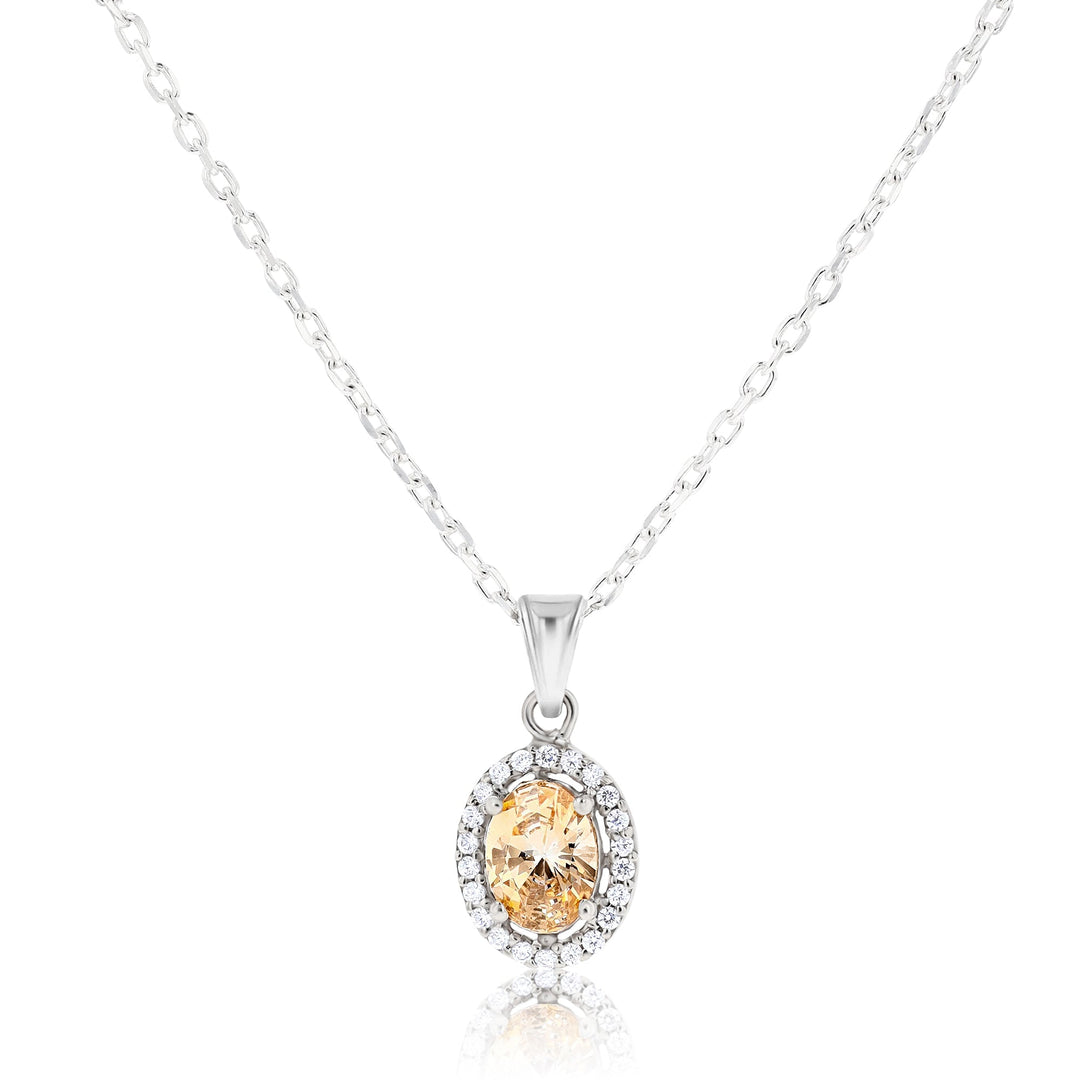 Euterpe Light Sunflower Sterling Silver Necklace - Ema Jewels