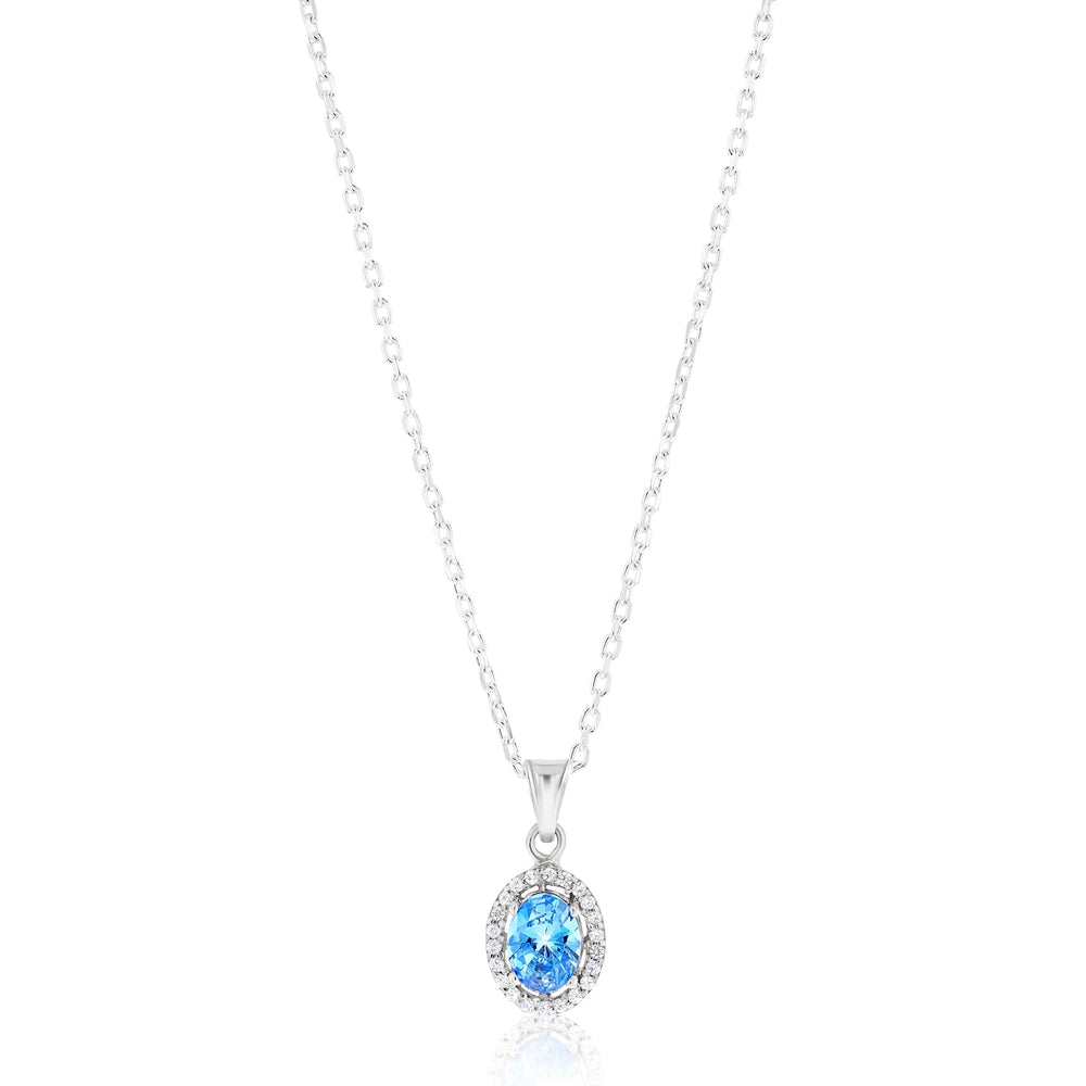 Euterpe Sapphire Sterling Silver Necklace - Ema Jewels