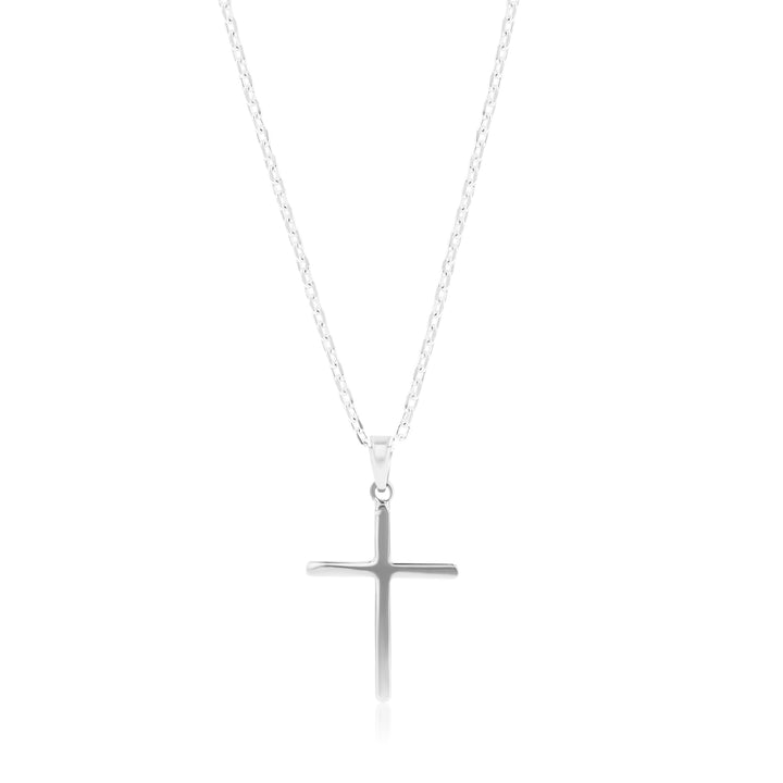 Faith Cross Sterling Silver Necklace - Ema Jewels