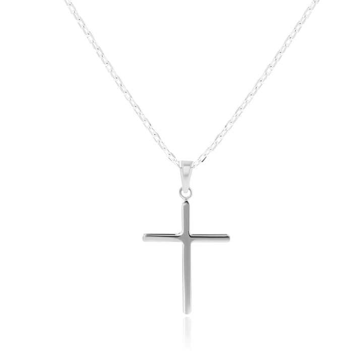 Faith Cross Sterling Silver Necklace - Ema Jewels
