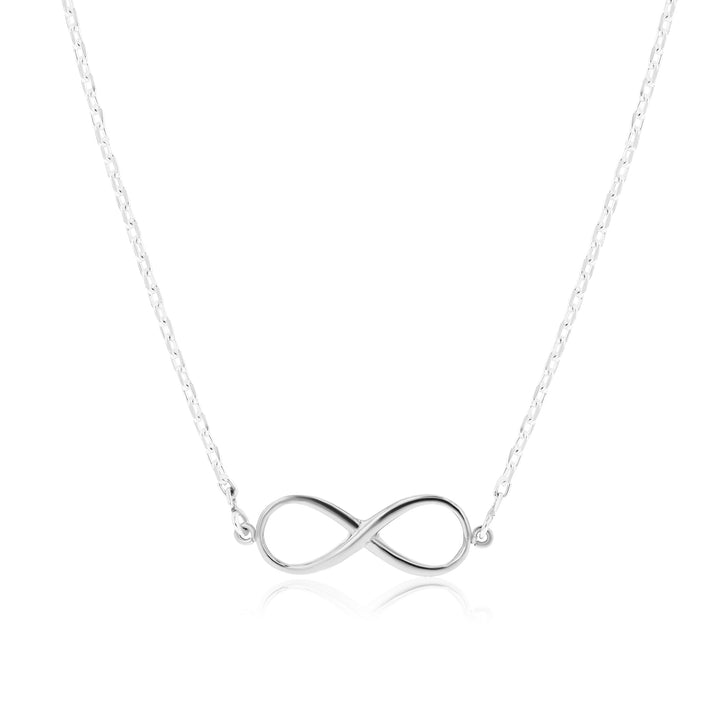 Forever Infinity Necklace and Lachesis Infinity Sterling Silver Earrings SET - Ema Jewels