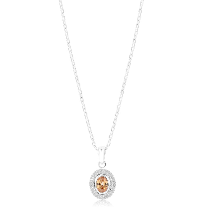 Hebe Sunflower Sterling Silver Necklace - Ema Jewels