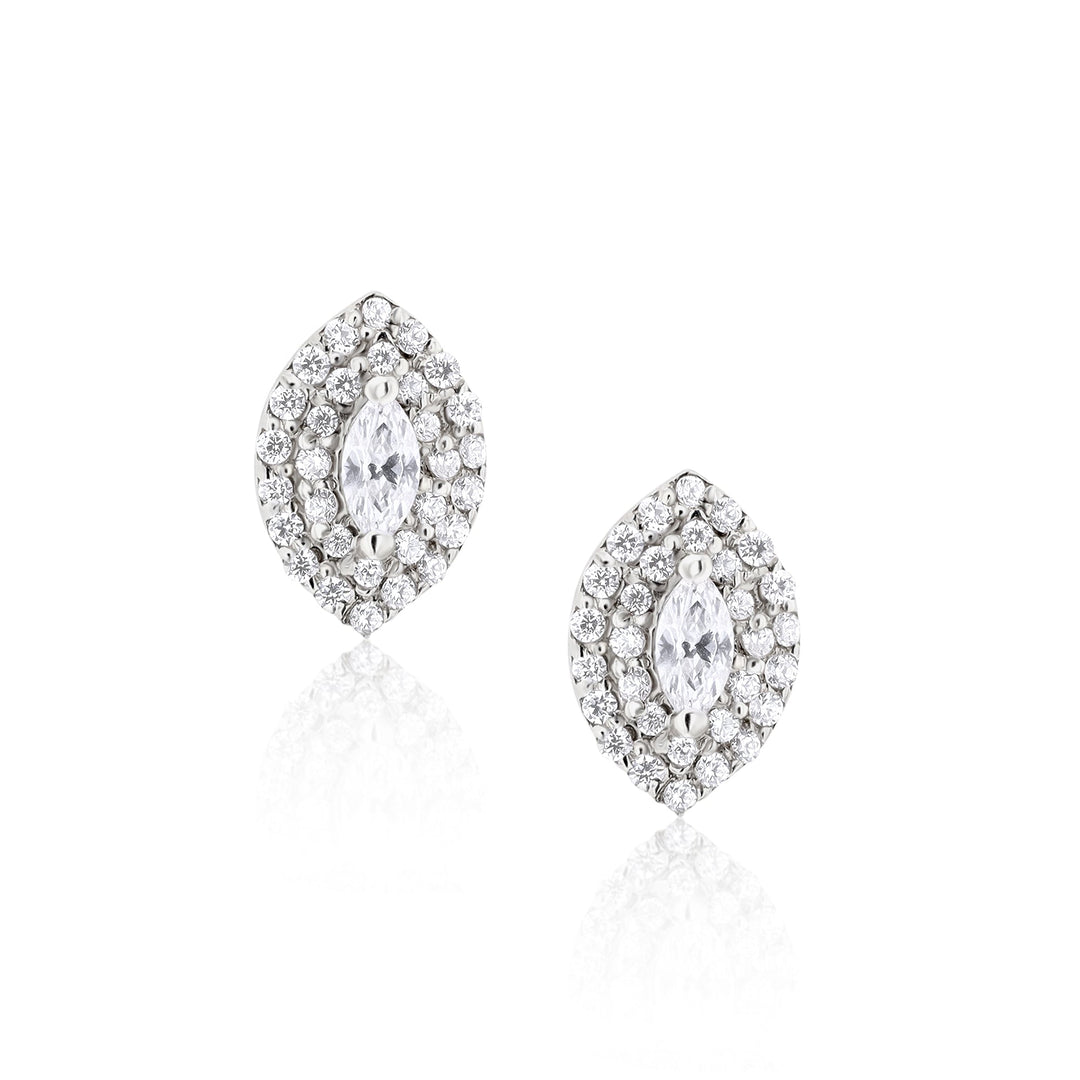 Hecate Crystal Sterling Silver Earrings - Ema Jewels