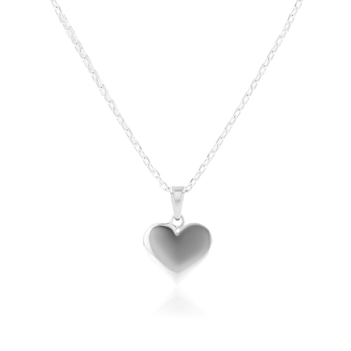 Madison Heart Necklace and Achelois Sterling Silver Earrings SET - Ema Jewels