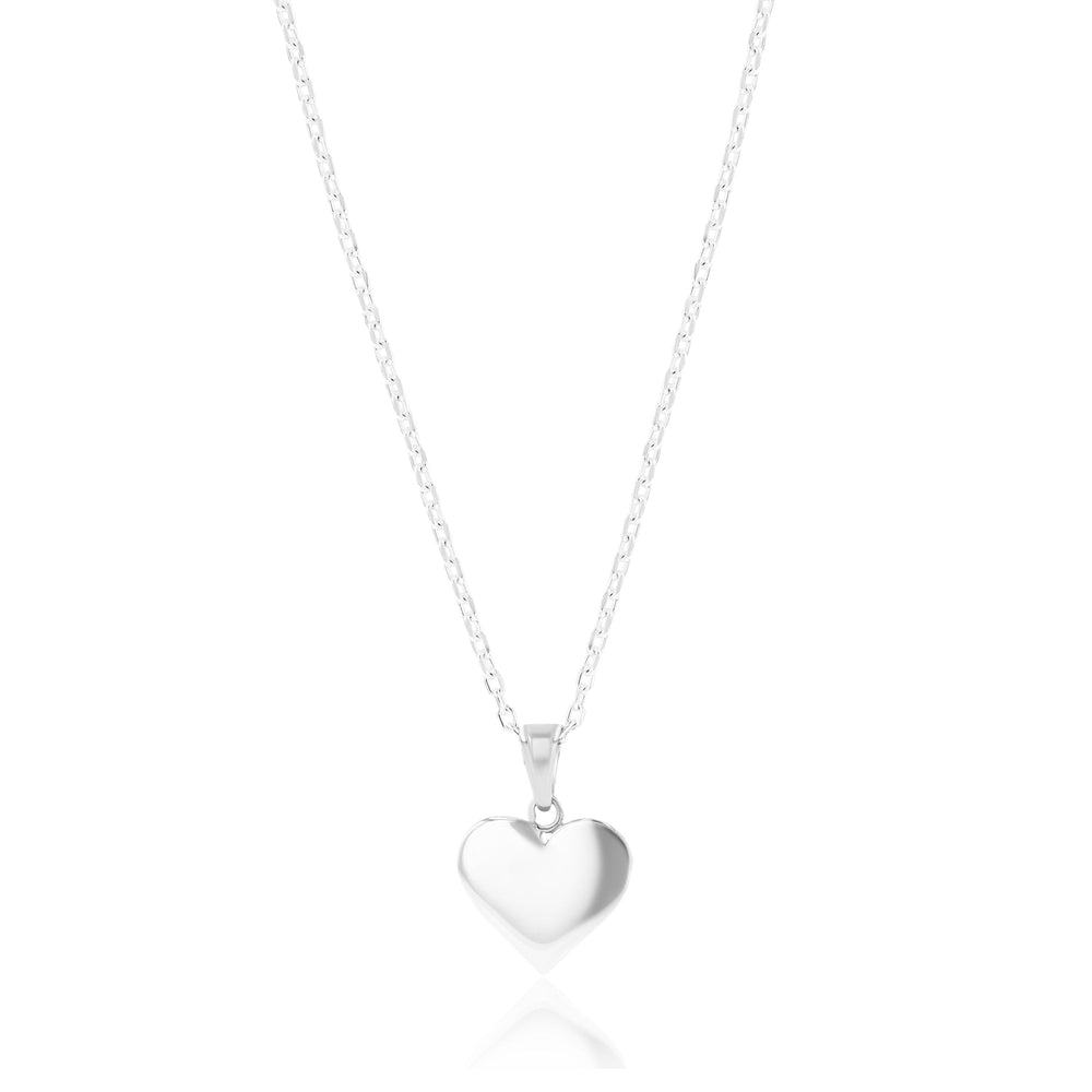 Madison Heart Sterling Silver Necklace - Ema Jewels