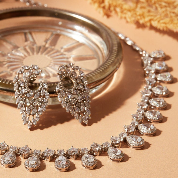 Pegasus Winged Crystal Sterling Silver Earrings - Ema Jewels