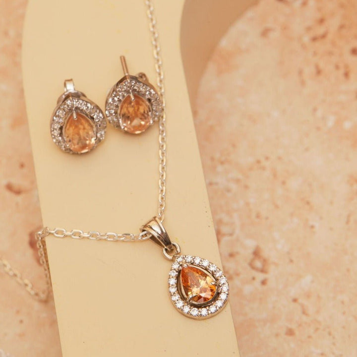 Rhea Sunflower Sterling Silver Earrings - Ema Jewels