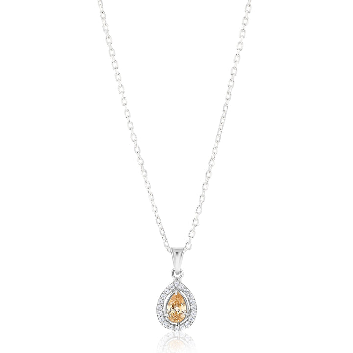 Rhea Sunflower Sterling Silver Necklace - Ema Jewels
