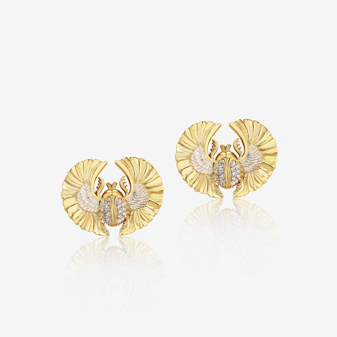 Scarab Earrings - Ema Jewels